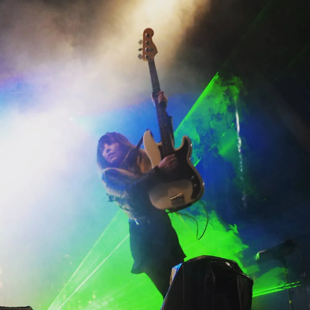 Capsula band live performance official photos psychedelic rock trio coni duchess