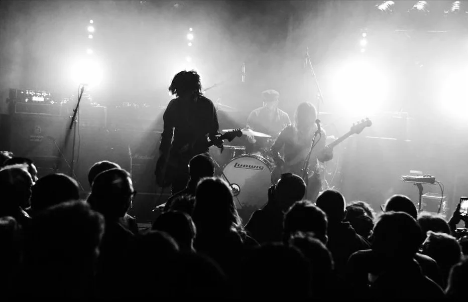 Capsula band live performance official photos psychedelic rock trio