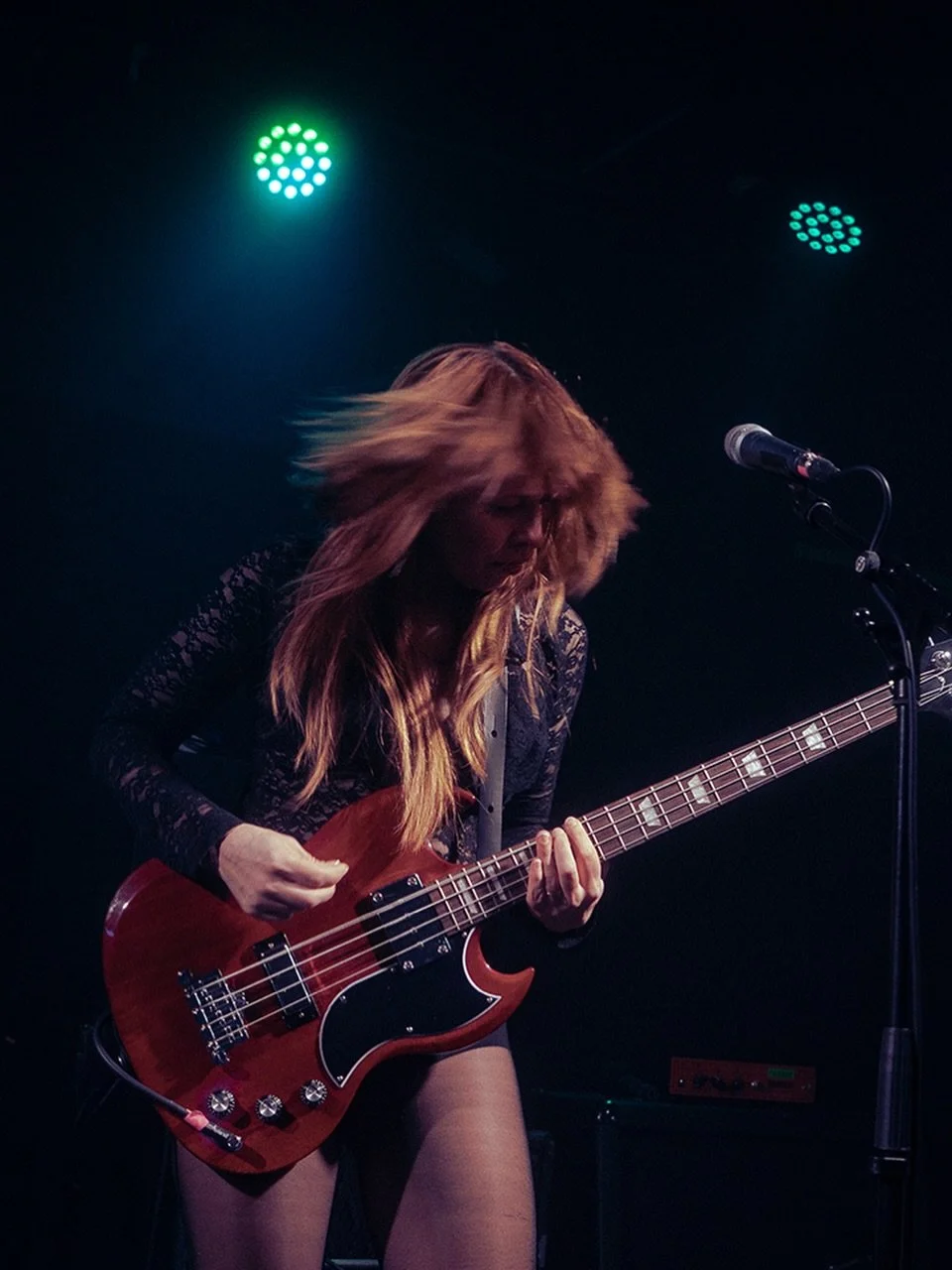 Capsula band live performance official photos psychedelic rock trio 2026 tour coni duchess bass
