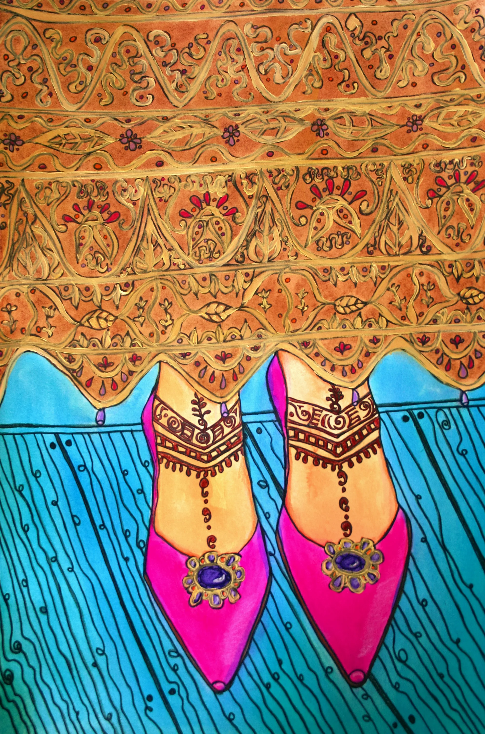 Sari and Shoes