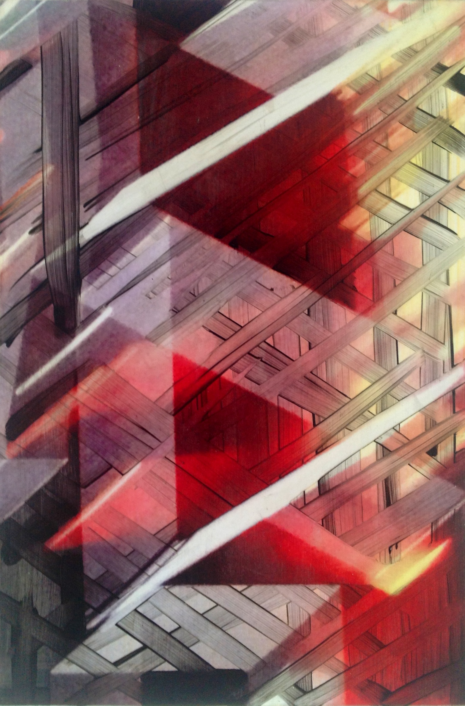 flare oil, digital print on panel, 18 in. x 12 in. 