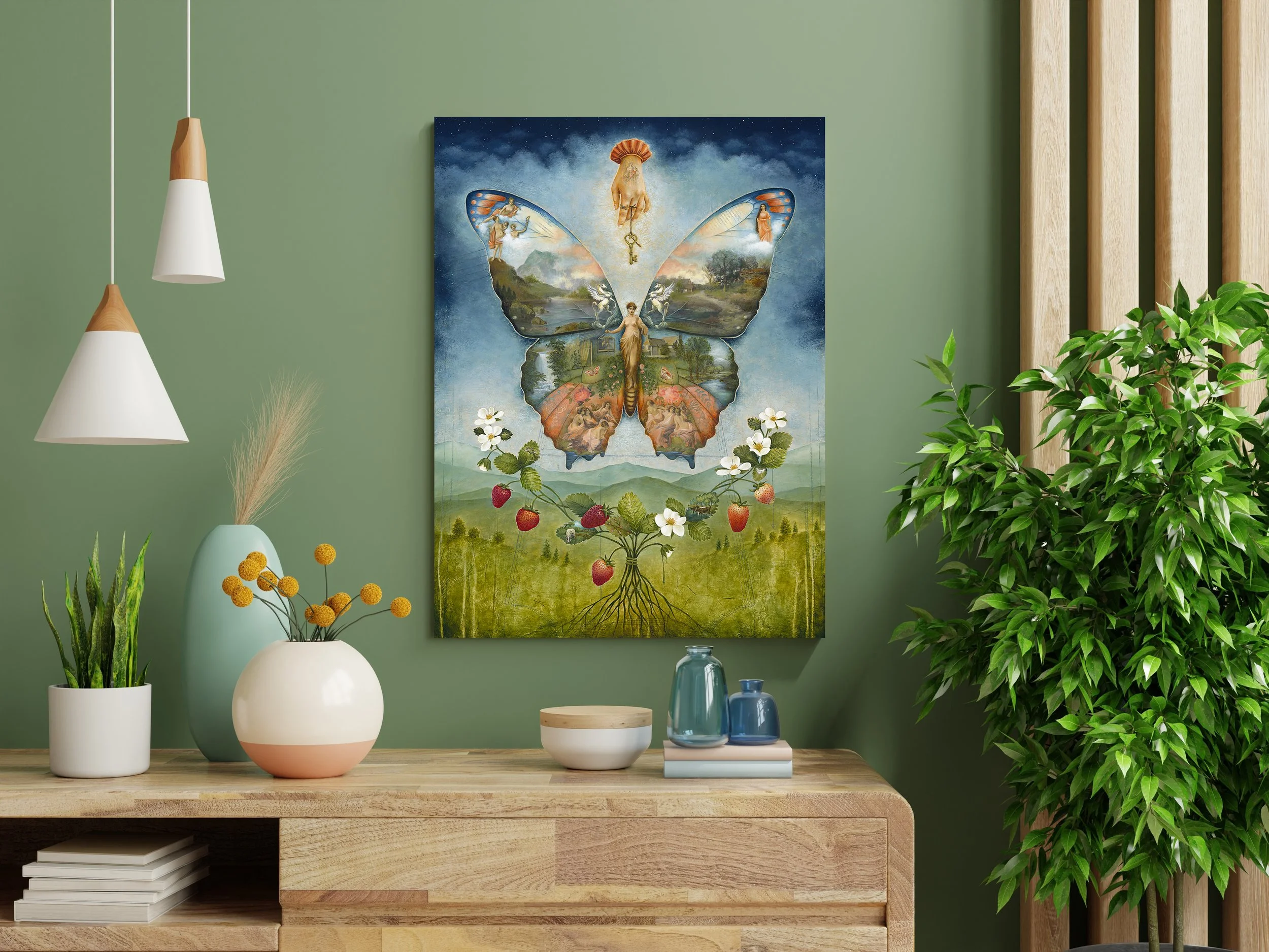 And the Sky said Yes - canvas giclée reproduction