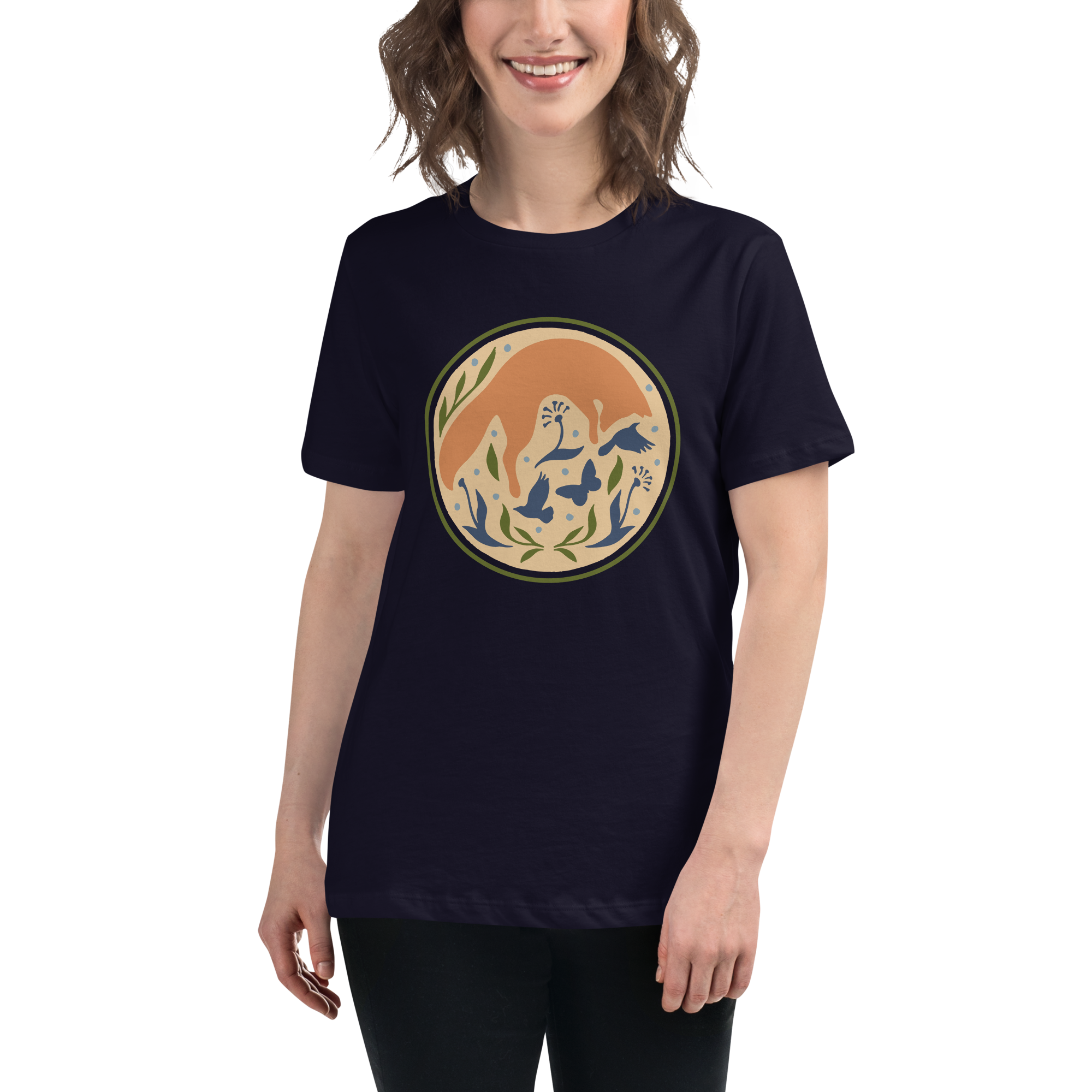 womens-relaxed-t-shirt-navy-front-691f983c480f9.png
