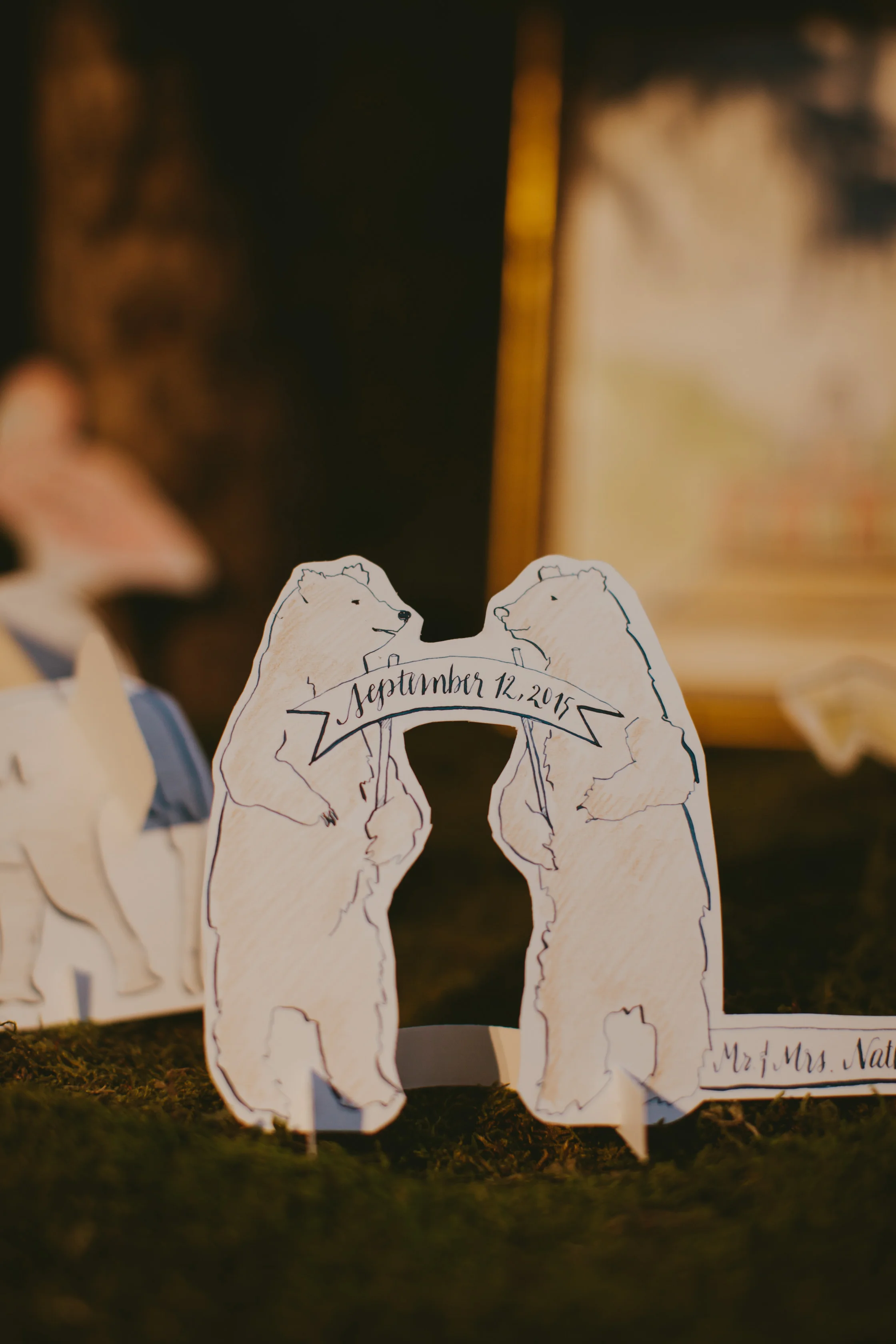 Place cards at the Central Park Zoo
