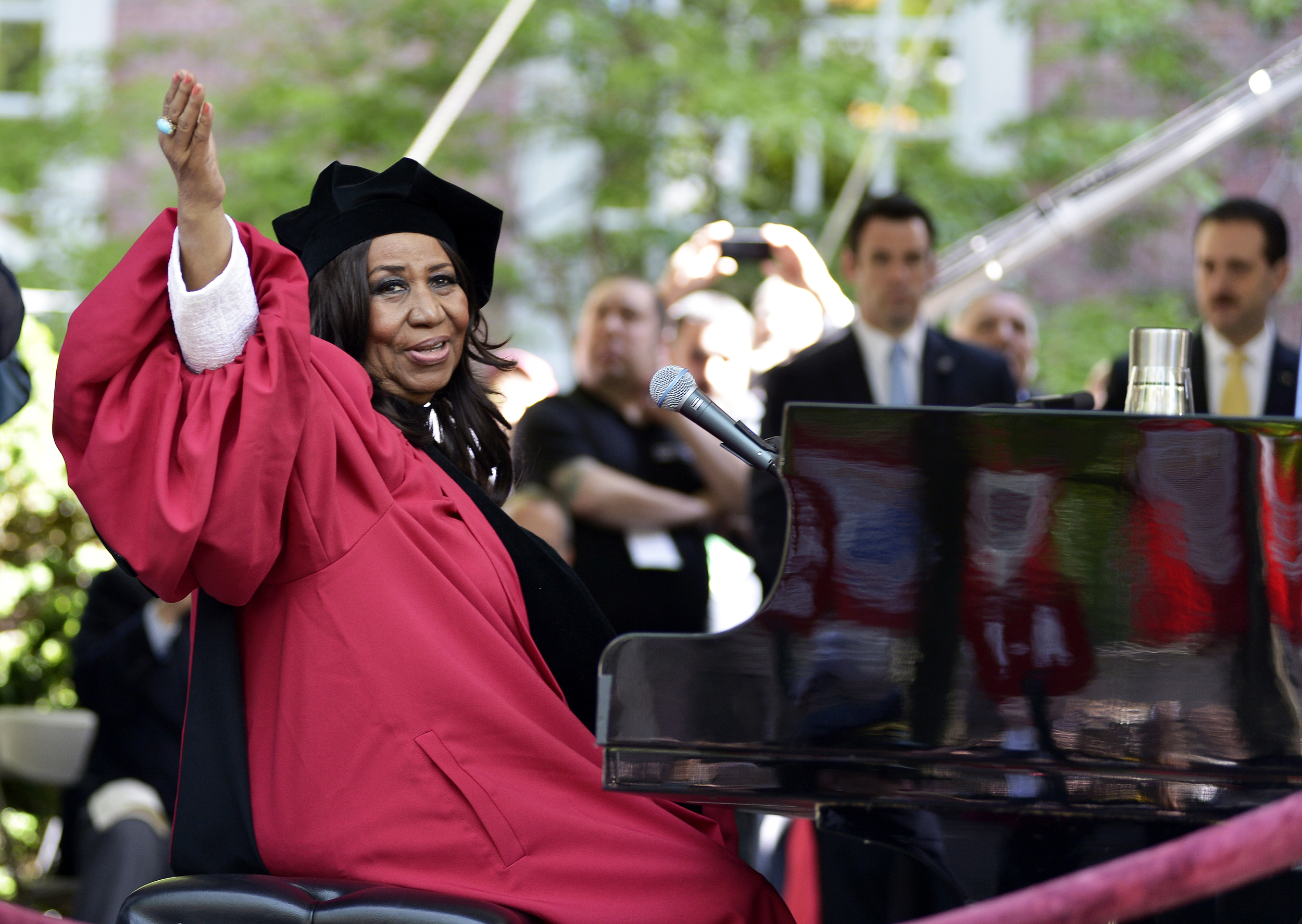 Aretha Franklin at Harvard Commencement 2014