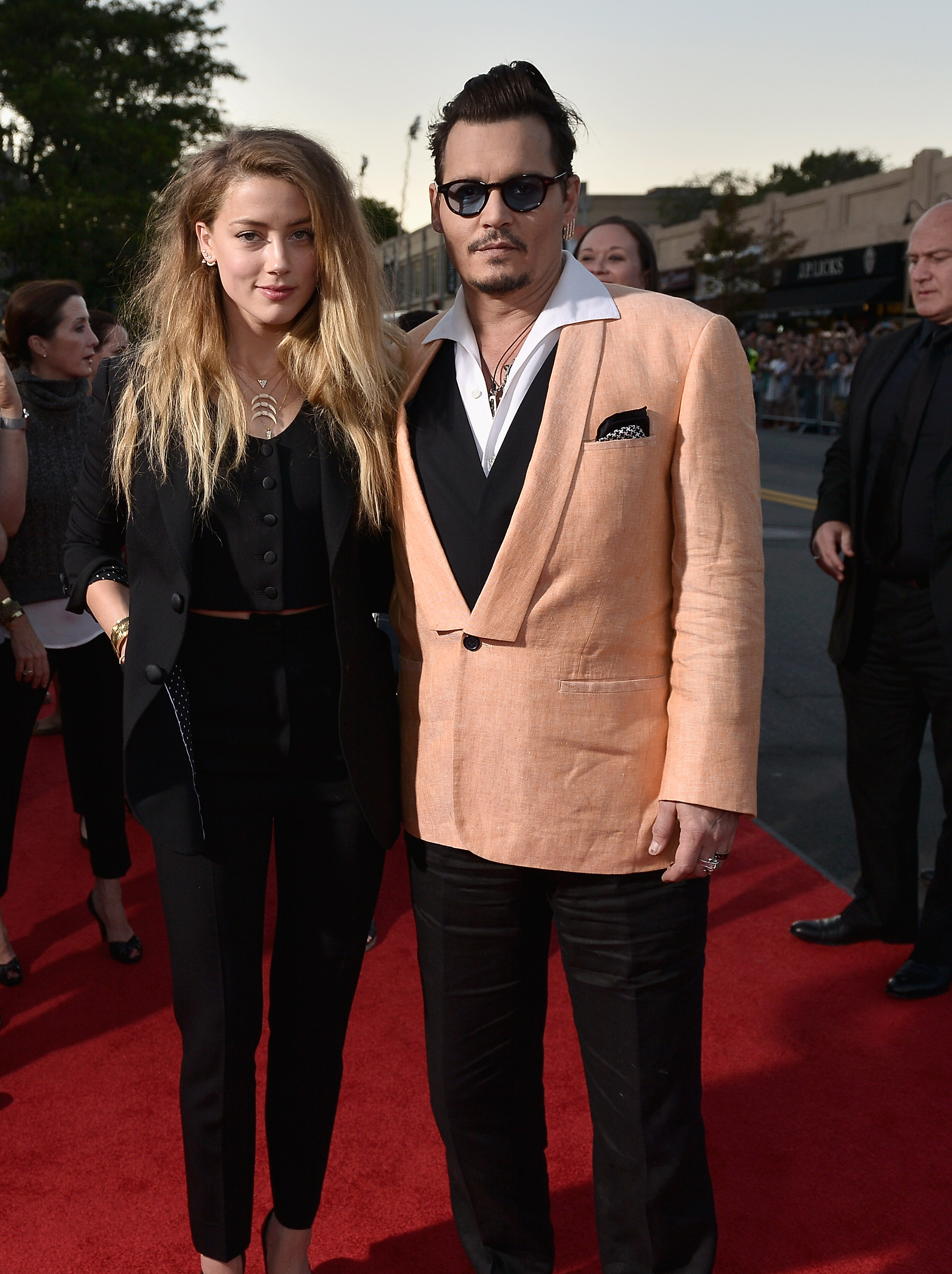 Johnny Depp and Amber Heard BLACK MASS Screening