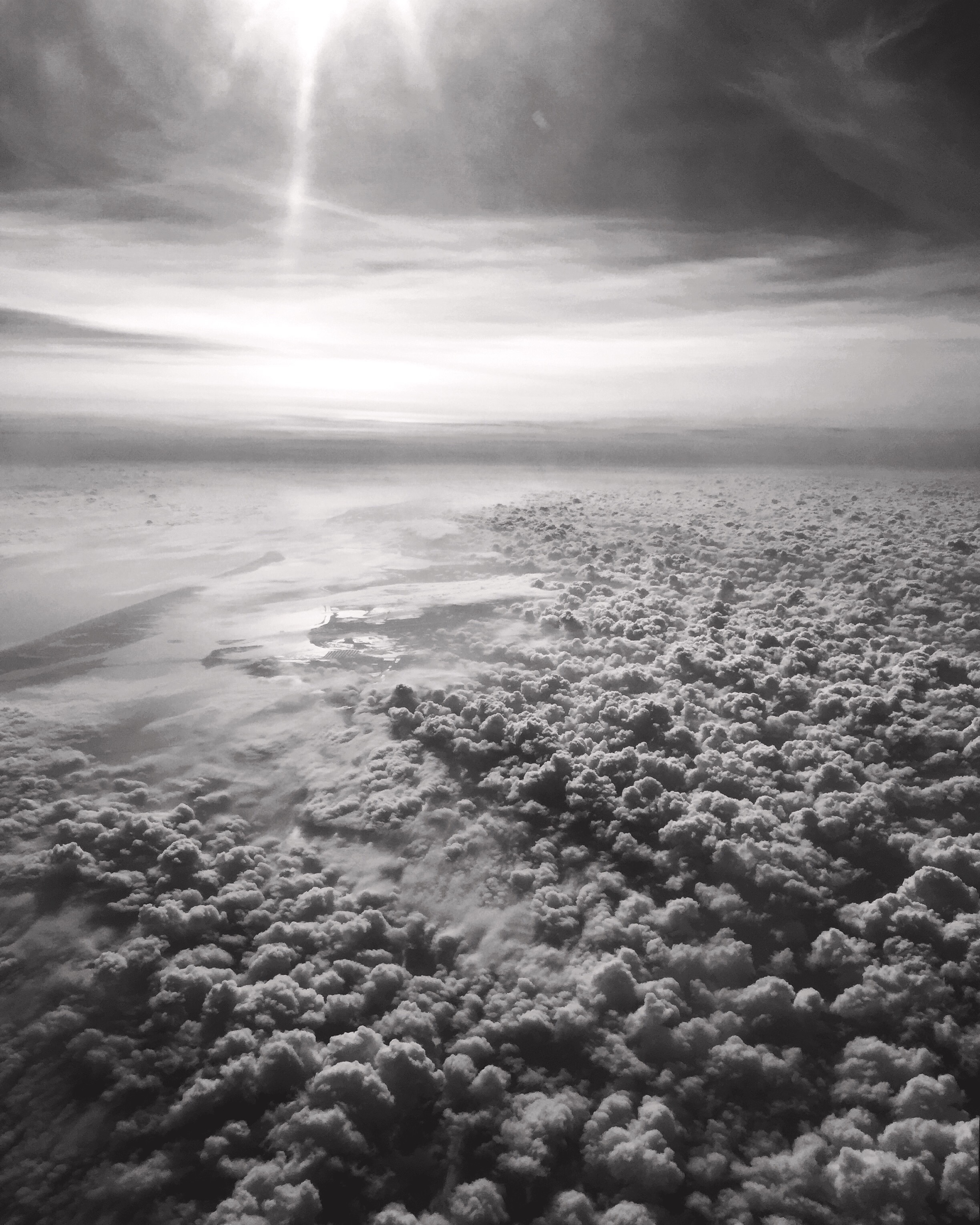 In-flight view somewhere between Texas and Mexico. 