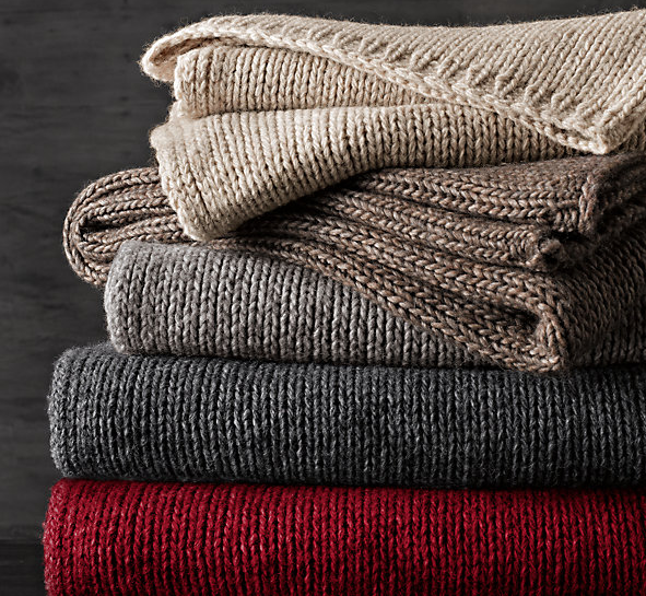 3. Place throws that are easily accessible around your home. 