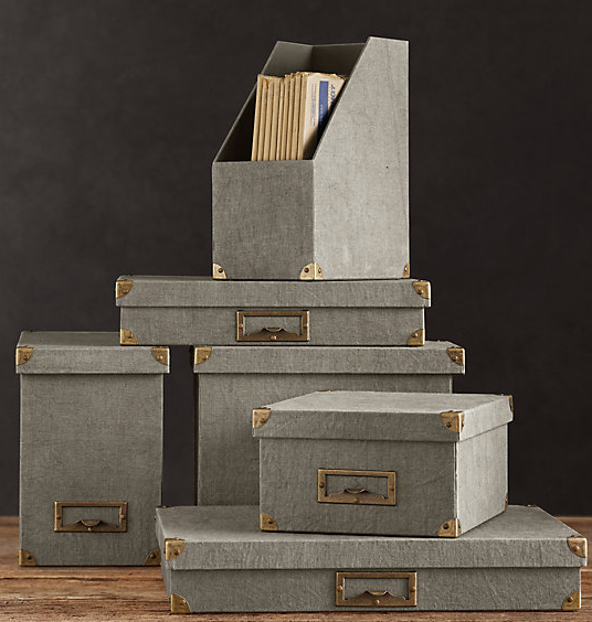 Restoration Hardware - Linen office accessories