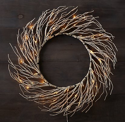 Winter Wonderland Birch Wreath - Restoration Hardware