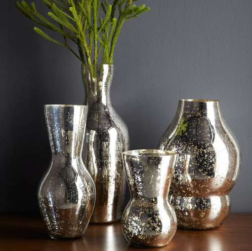 Mercury glass vases - West Elm