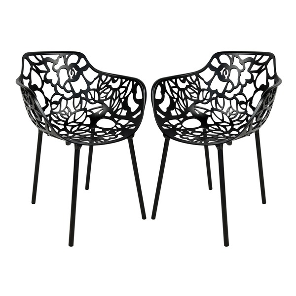 Devon Modern Black Aluminum Chair Buy it at overstock.com