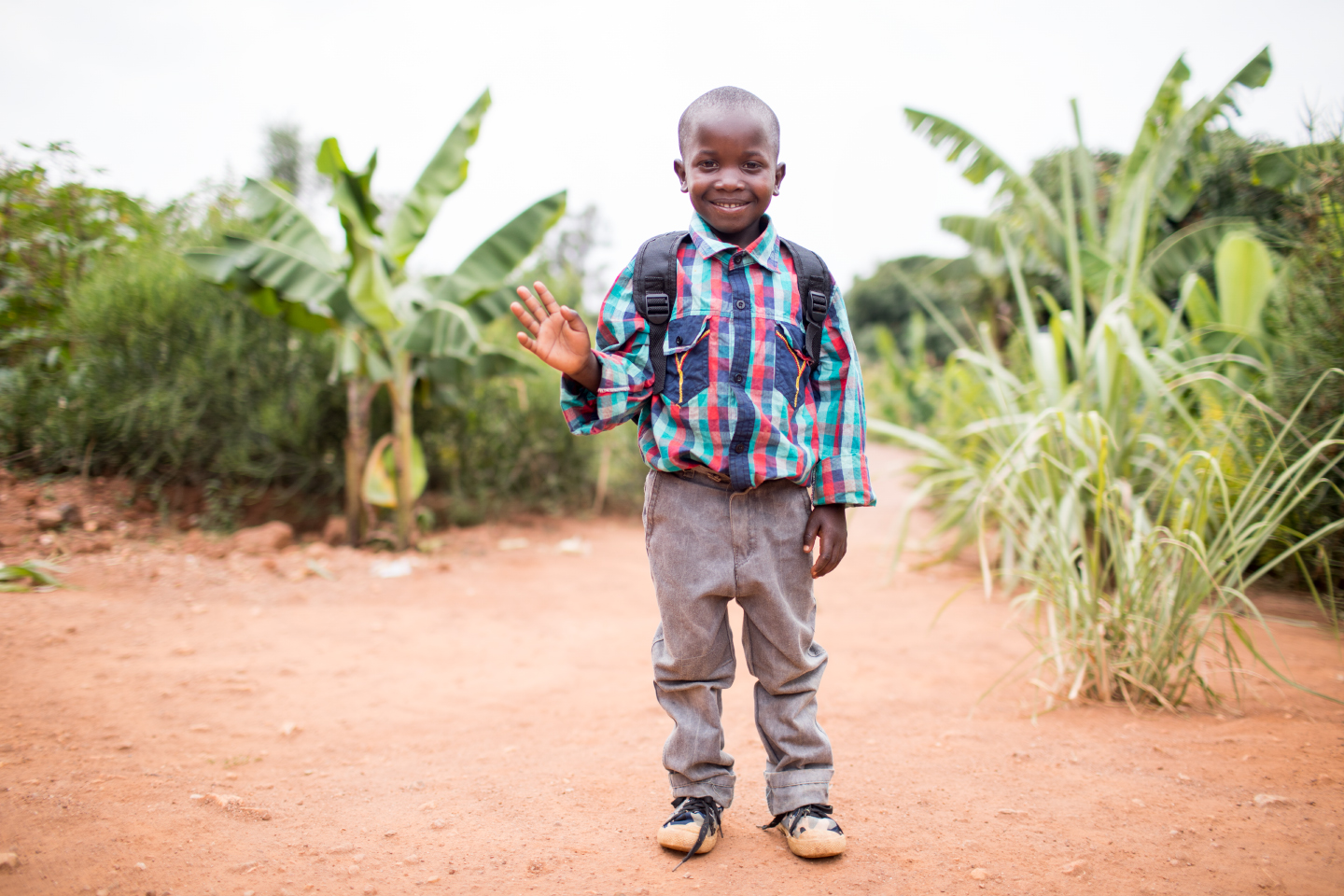 Most of Jean Bosco's siblings dropped out of school over the years because their family could not afford school fees. When I went back to visit in 2015, I met little Samuel, Jean Bosco's youngest brother. We put him in the sponsorship program through Africa New Life and he is in now in the 1st grade. With an education he will be able to graduate, go to college, and get a job that can provide for his entire family. 