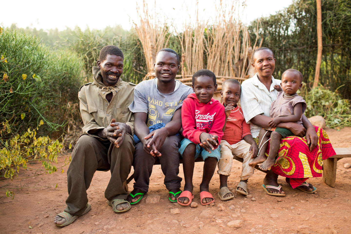 Jean Bosco's parents and a few of his siblings