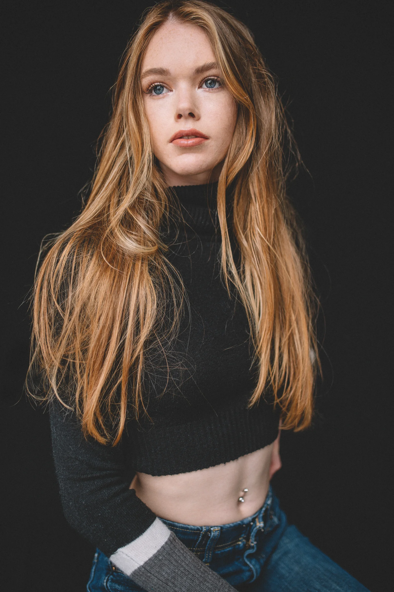 For this image the makeup artist did minimal makeup. I want these as close to there real look as possible.