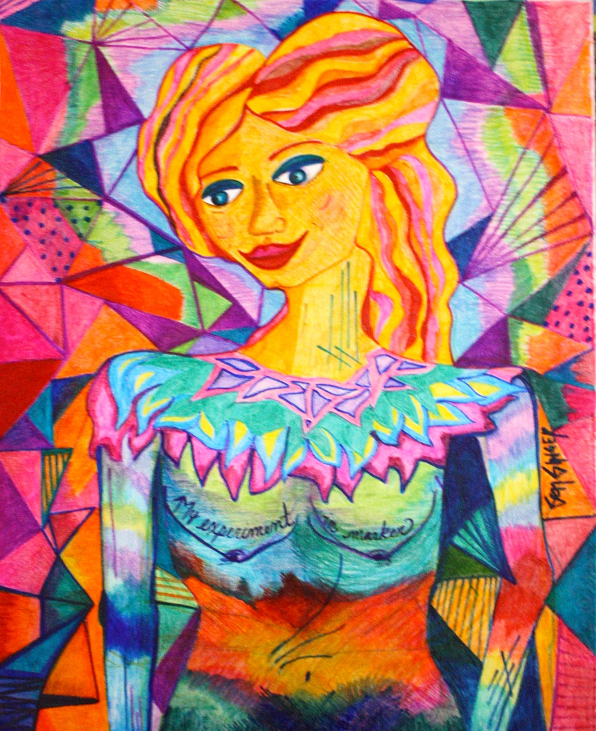 She Colored and Colored and Colored Until She Longed for Black and White