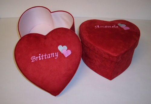 Custom Keepsake Heart Boxes
