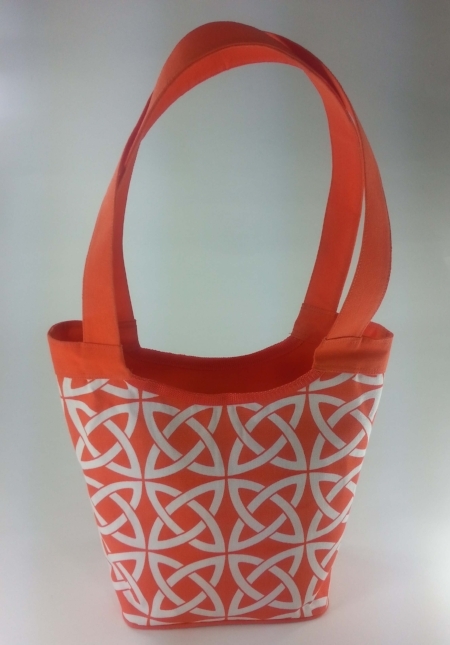 Tara - Orange and White Print Tara Tote