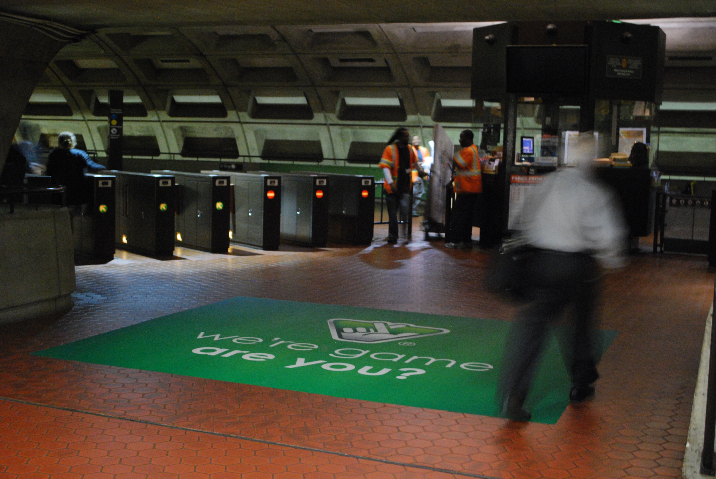 We're Game Brand Launch Metra Station Domination