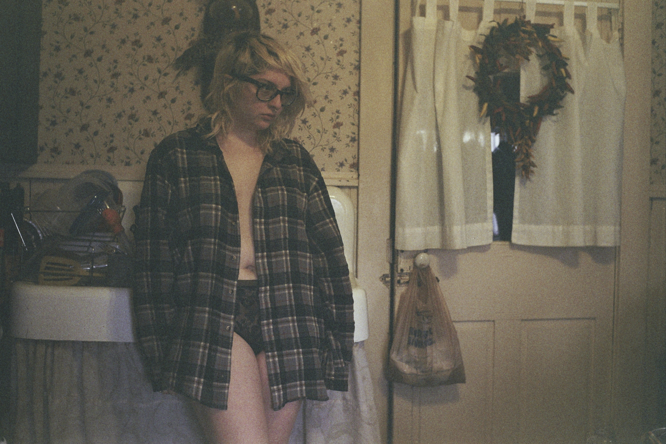 self-portrait in kitchen, ohio, march 2013