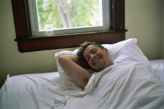 greg in his bed, louisville ky, may 2014