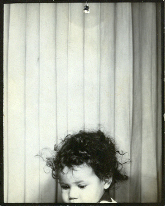 Disappearing child inside photobooth