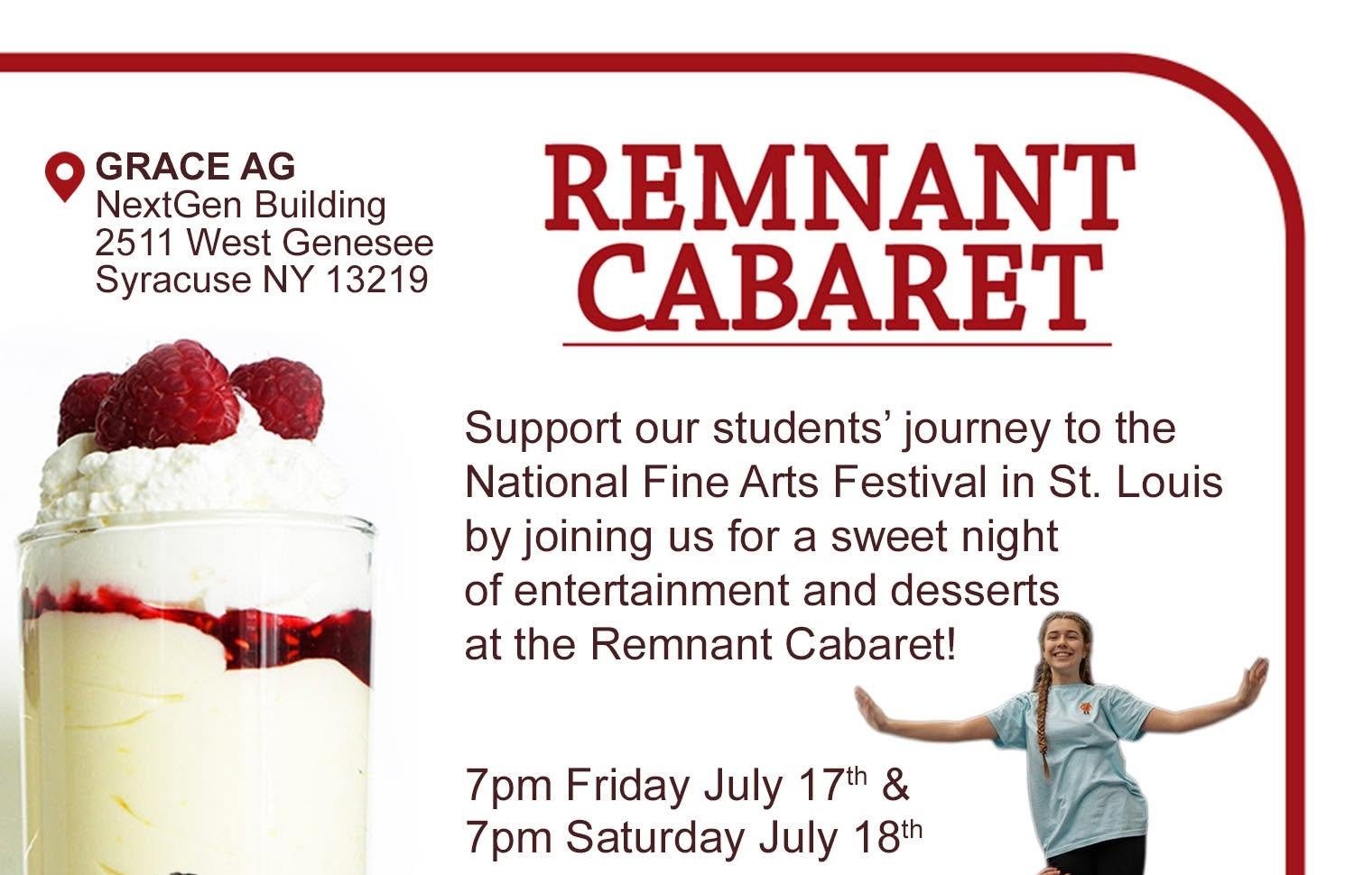 Remnant Fine Arts Cabaret (Saturday Show)