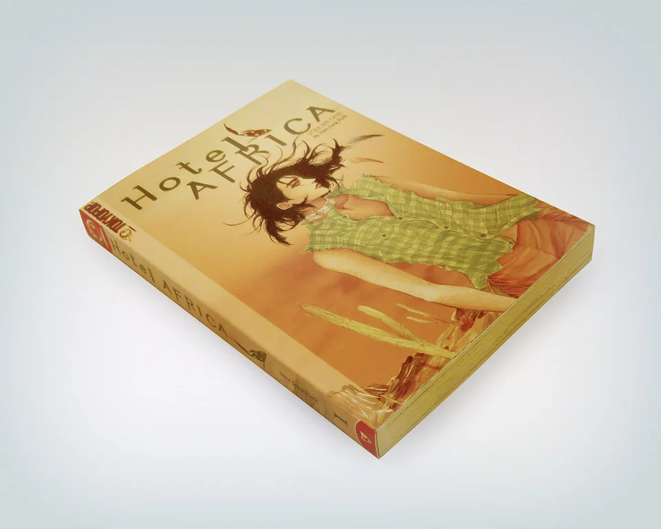 Book cover design for Hotel Africa