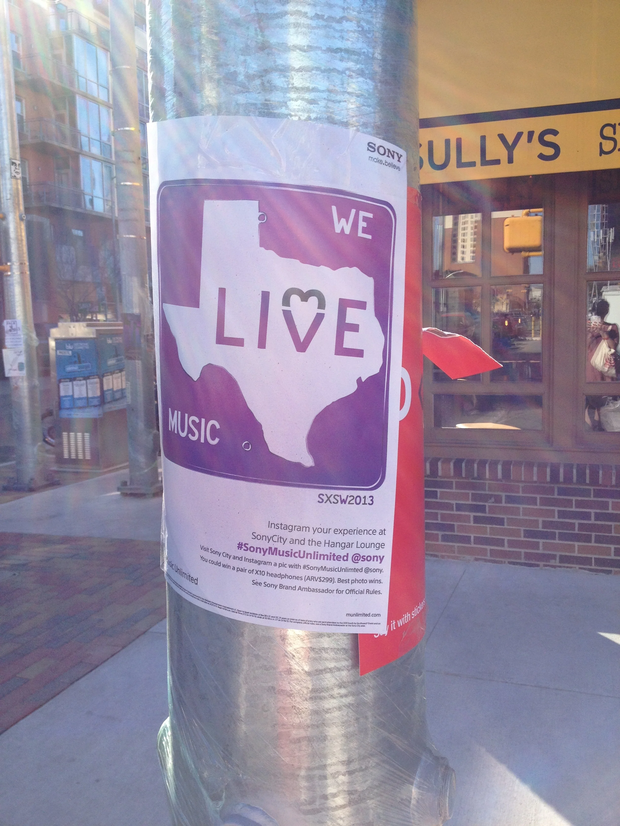  Company: Sony Network Entertainment // Creative Director: Ted Bramble // 2013 // Role: Associate Art Director  Lead development of Texas meets Rock styling for Music Unlimited branded venue; worked with freelance illustrators in in-house team member