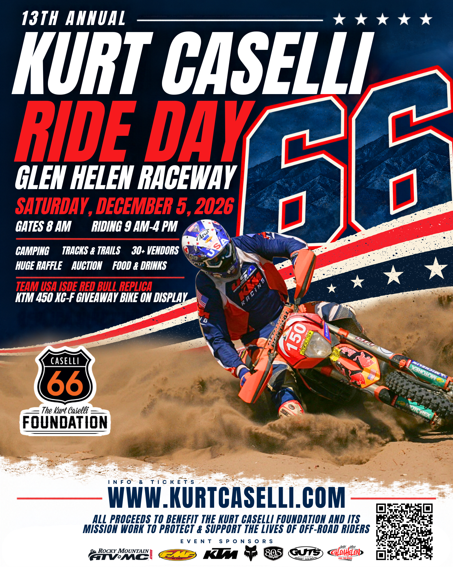 13th Annual Kurt Caselli Ride Day flyer