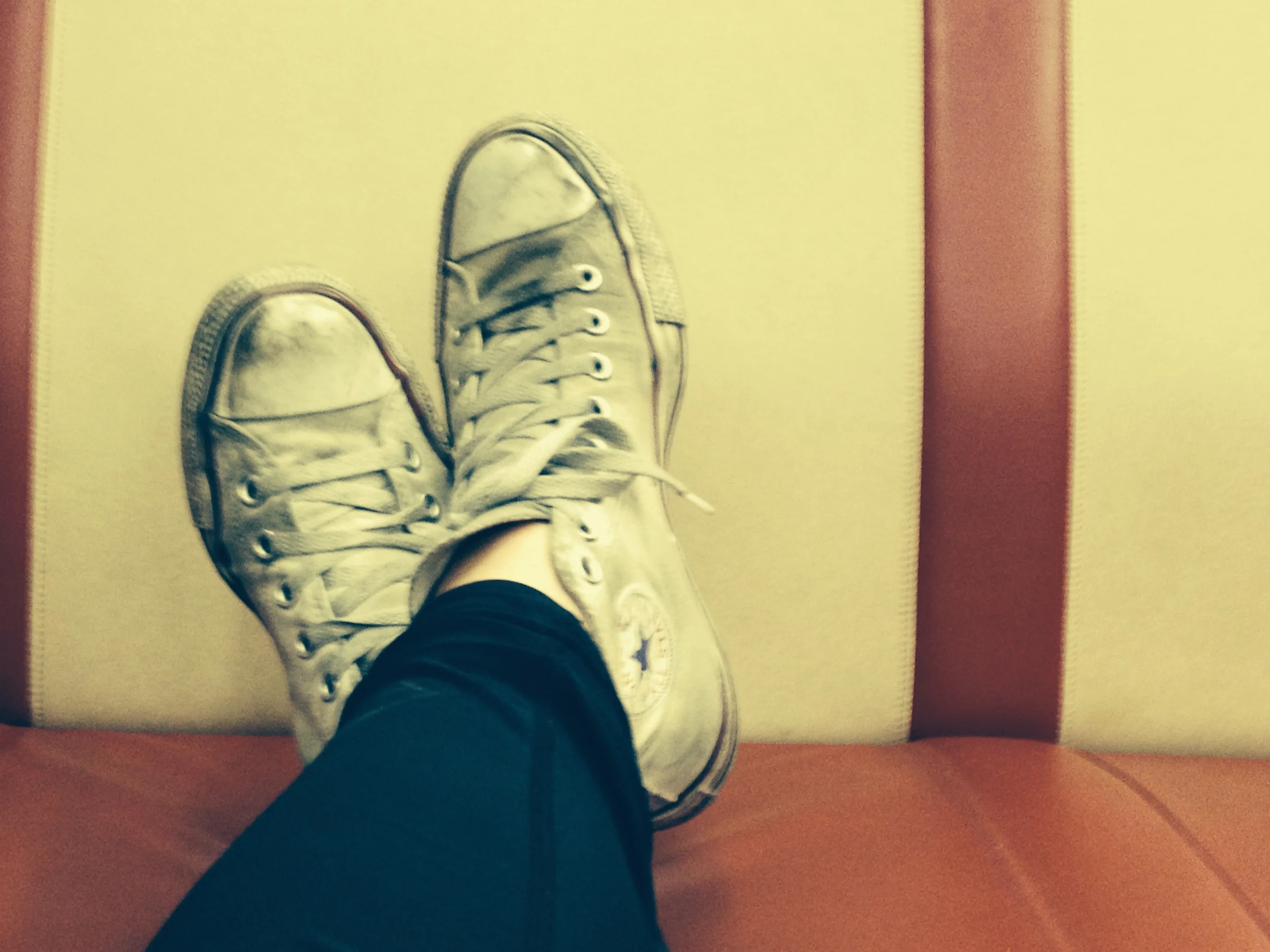 Passing the time on the MetroNorth up to Connecticut