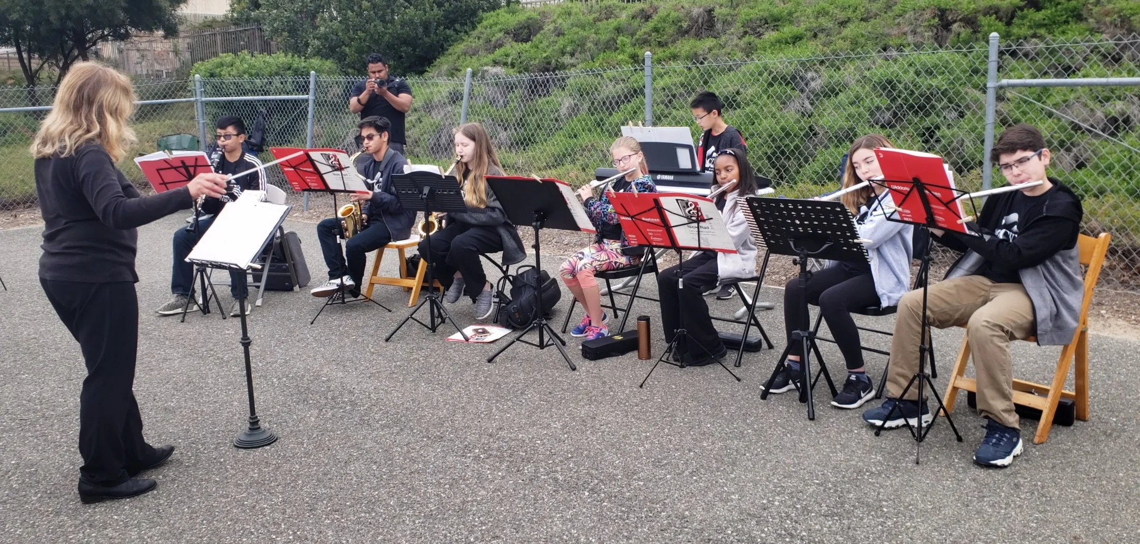 Prelude Winds & Brass perform along route of Arts Run Santa Clarita April 27, 2019