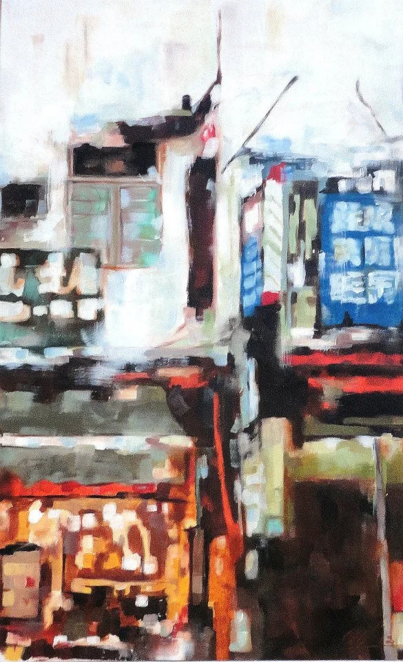 "China shop" Oil on Paper 35X25cm 2012 - SOLD