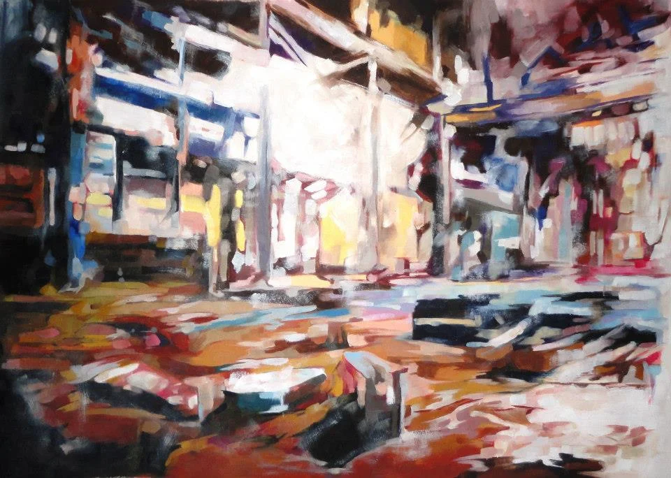 "Warehouse" Oil on paper 40X30cm 2012 - SOLD