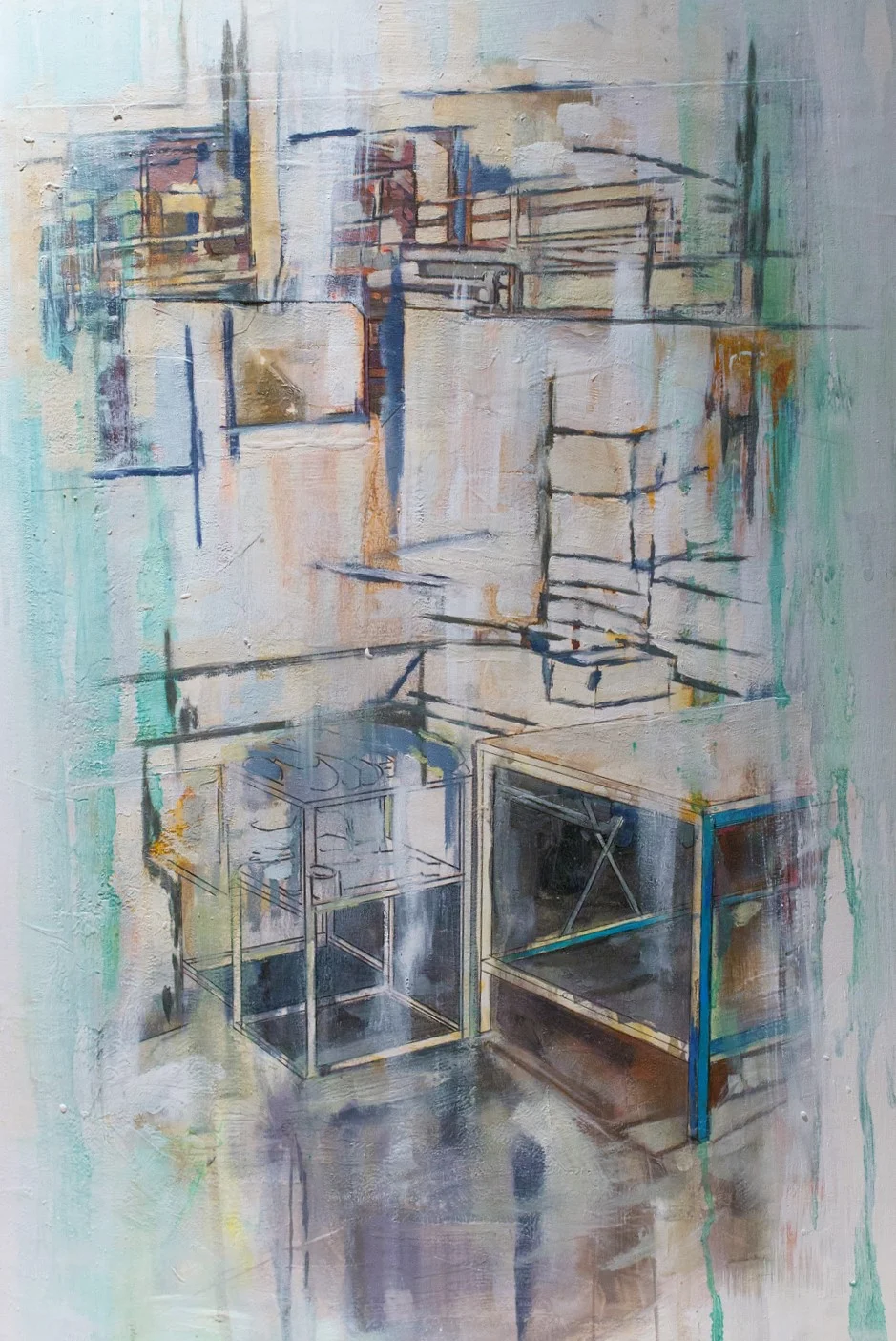 "Aftermath 3" (52x39cm) Mixed Media on Paper 2014