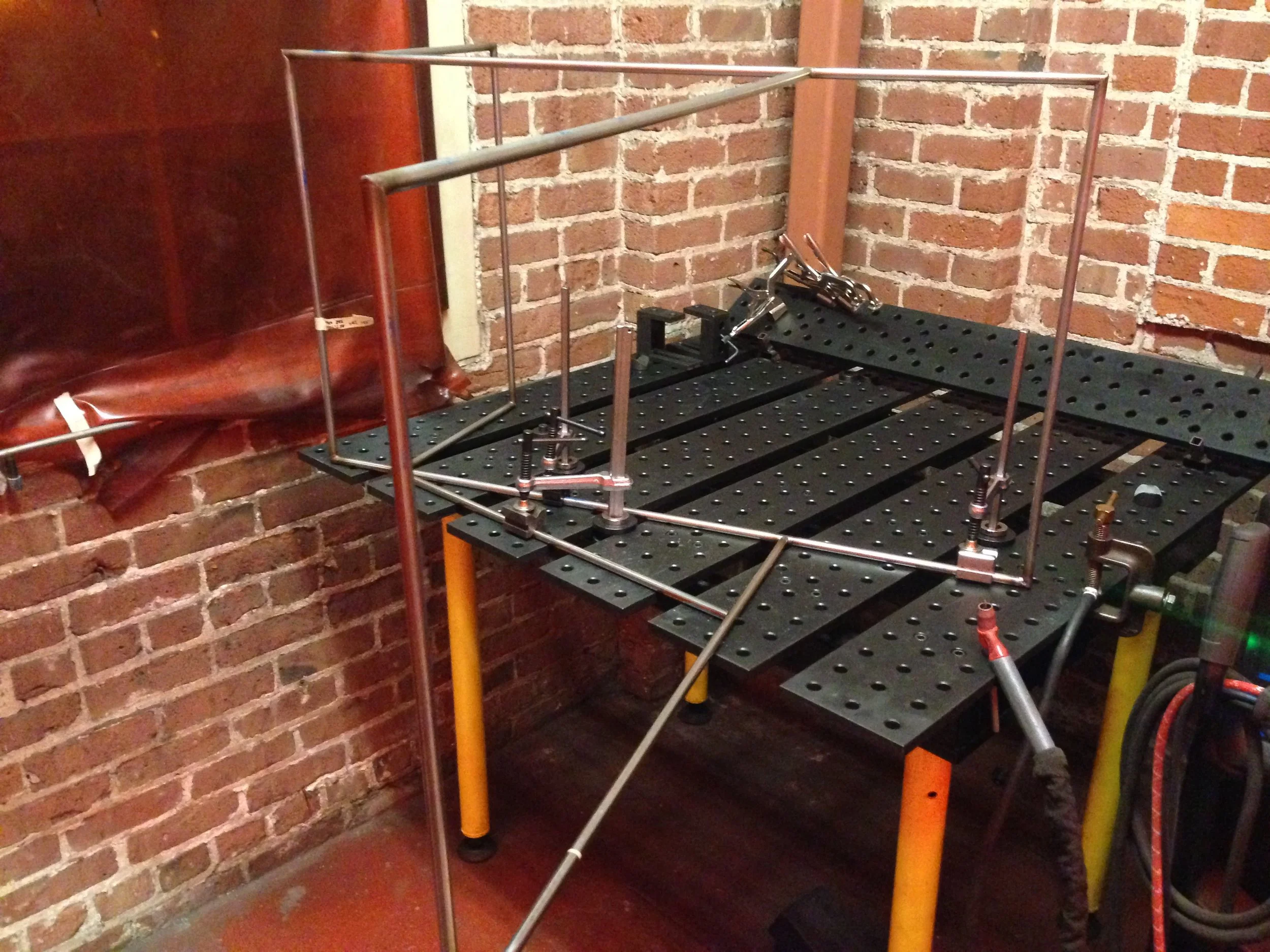  Fixturing the pieces for 90 degree alignment was particularly difficult. 