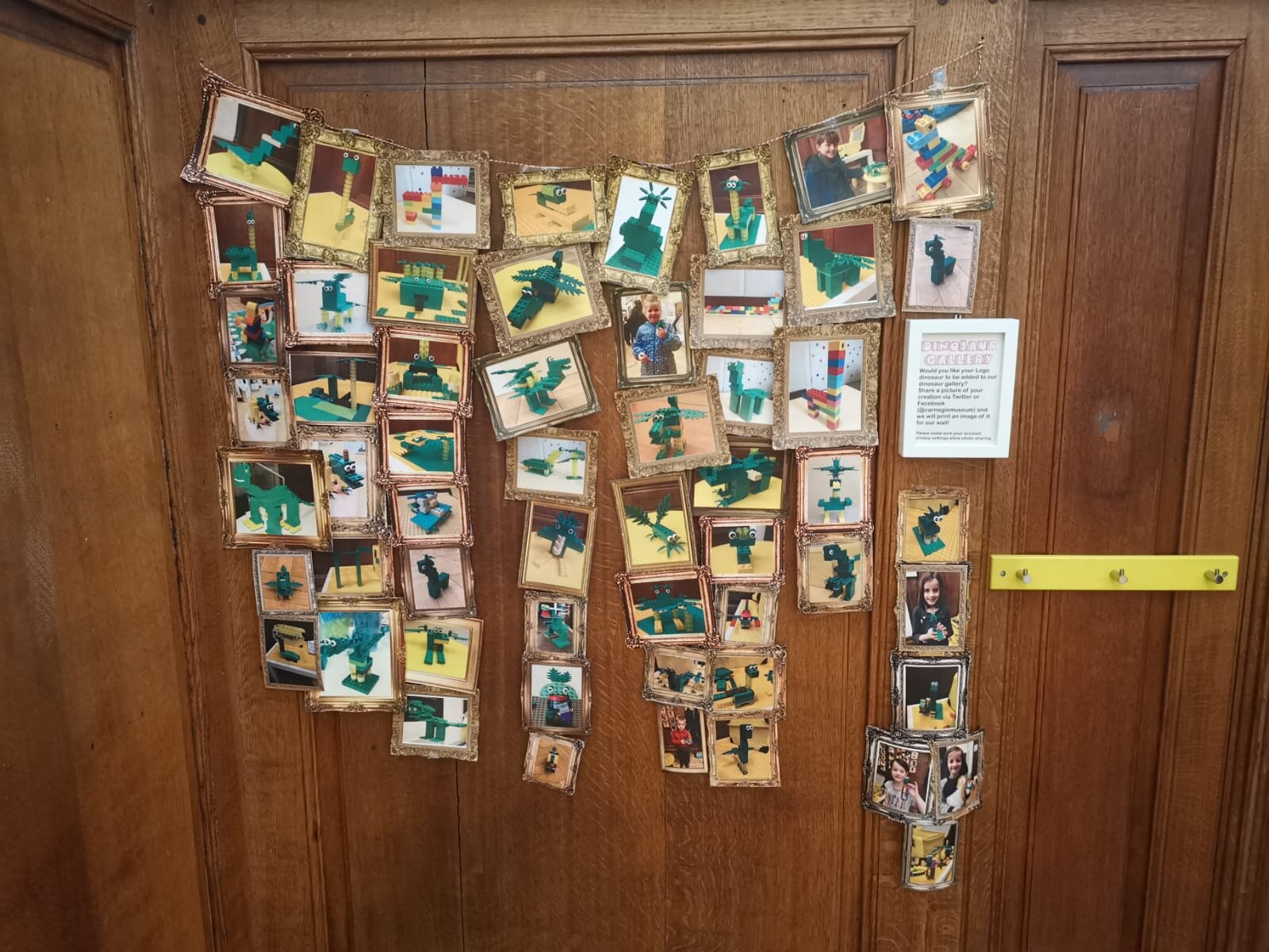  Many of our small visitors have shared photos of their LEGO dinosaur creations with us on social media. All images are printed out and added to our dinosaur gallery.  