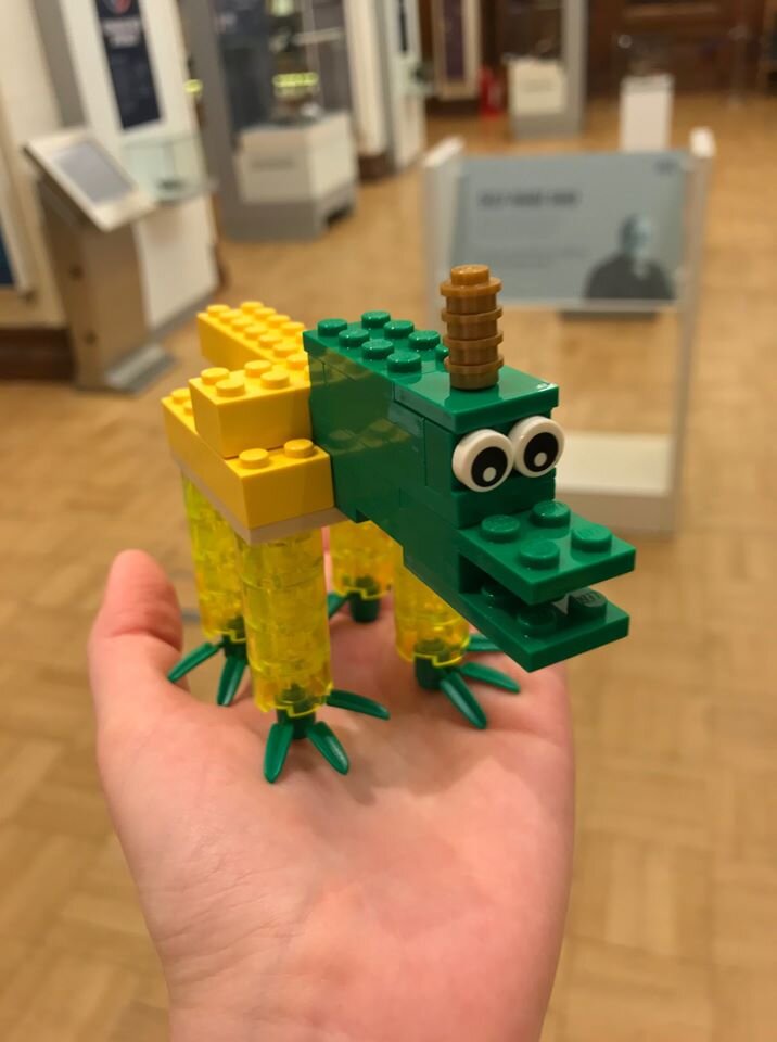  LEGO dinosaur built by one of our visitors.  