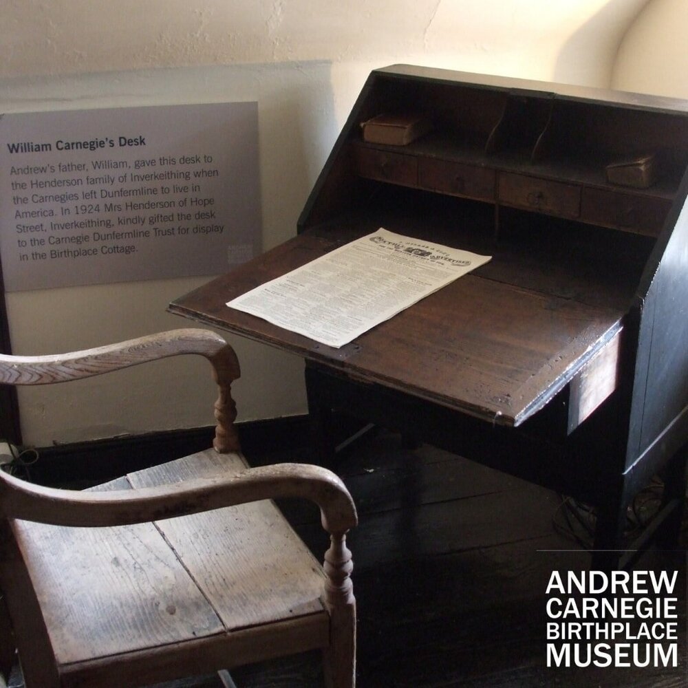  William Carnegie’s writing desk. 