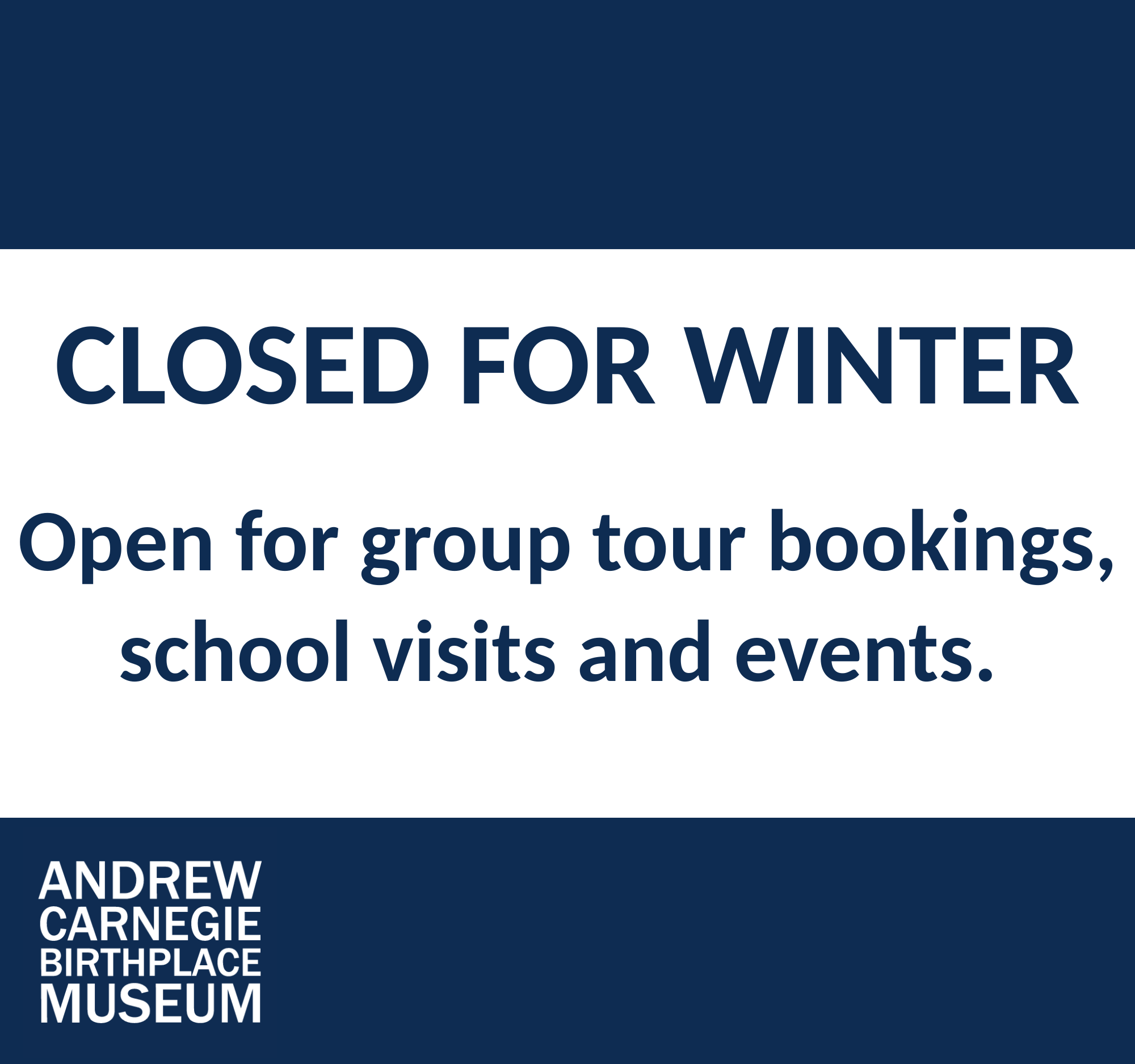 Museum Closed for Season - reopen 23 March 2026