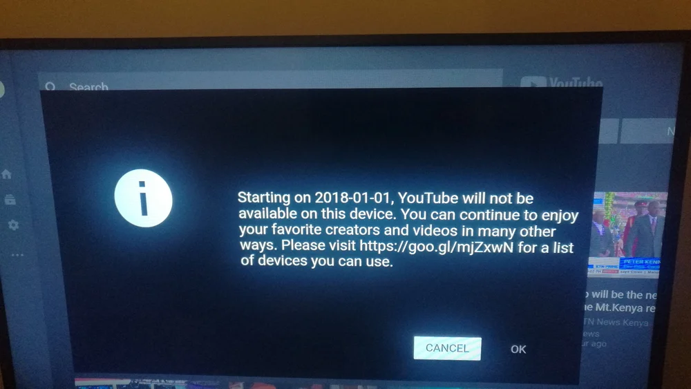Message from Google to Amazon FireTV Users (https://twitter.com/cngare_)