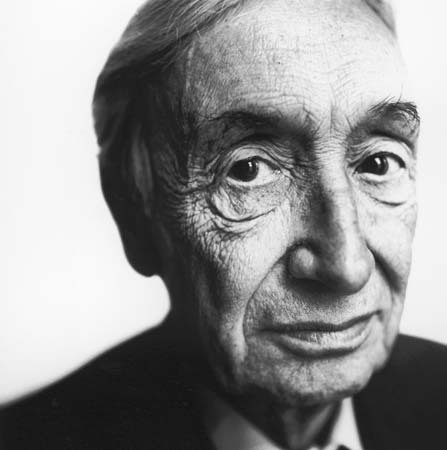 Sir A.J. Ayer, late 1980s. Steve Pyke—Hulton Archive/Getty Images