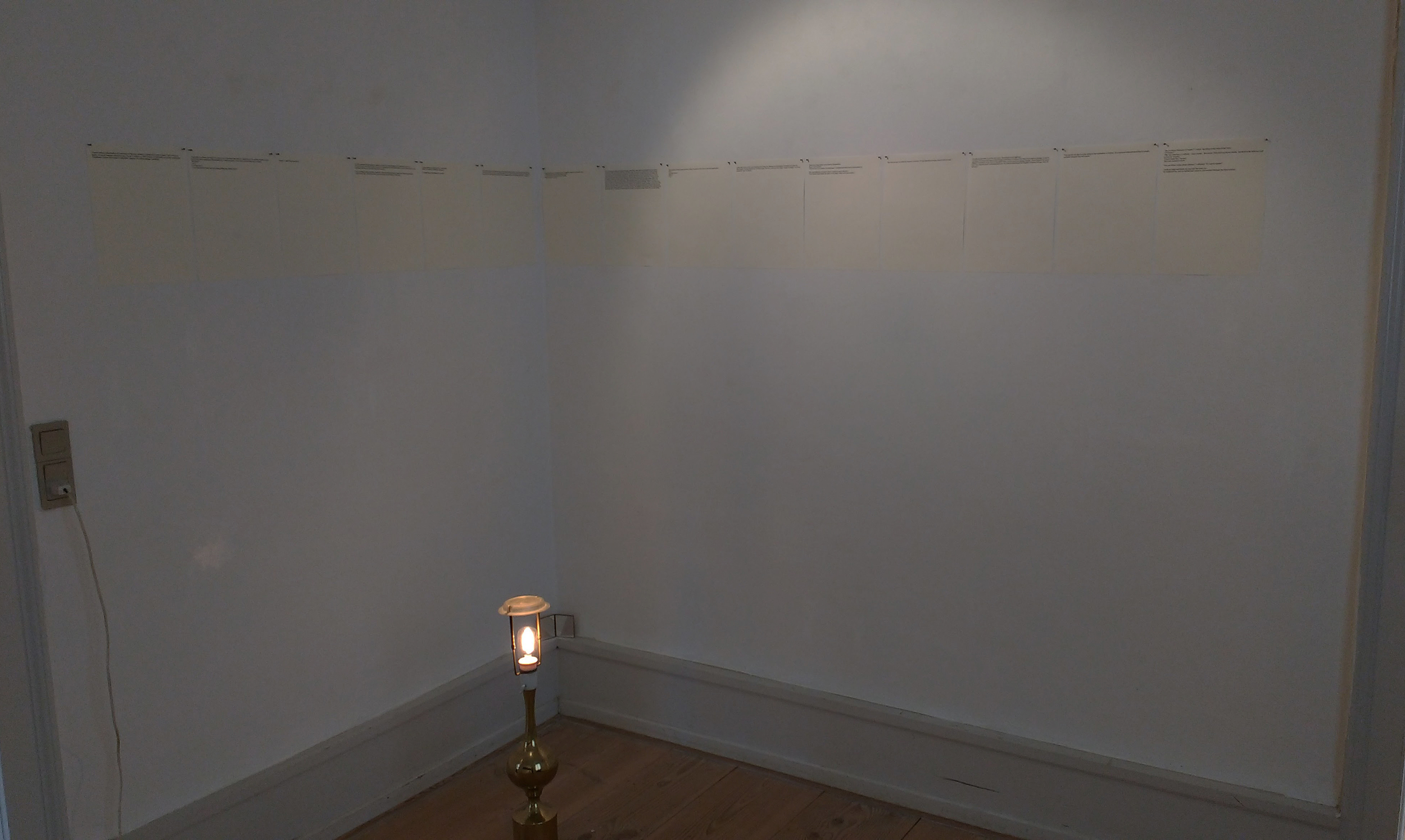 Thoughts on conversion , Room of Tears , 2015, Sophienholm