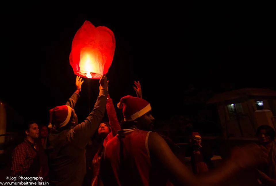Christmas Eve celebration at Wine Information Center by Red Grapes at Wine Park, Nashik, Maharashtra. India.