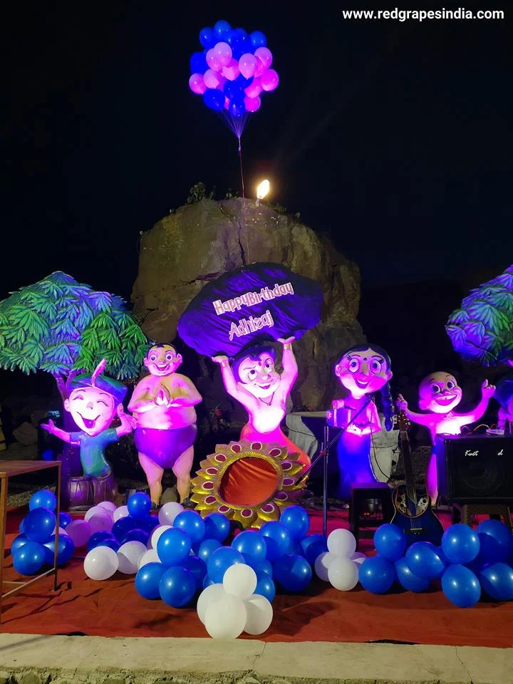 Wine information center is a loved venue for birthday celebration in Nashik. Chota bheem theme