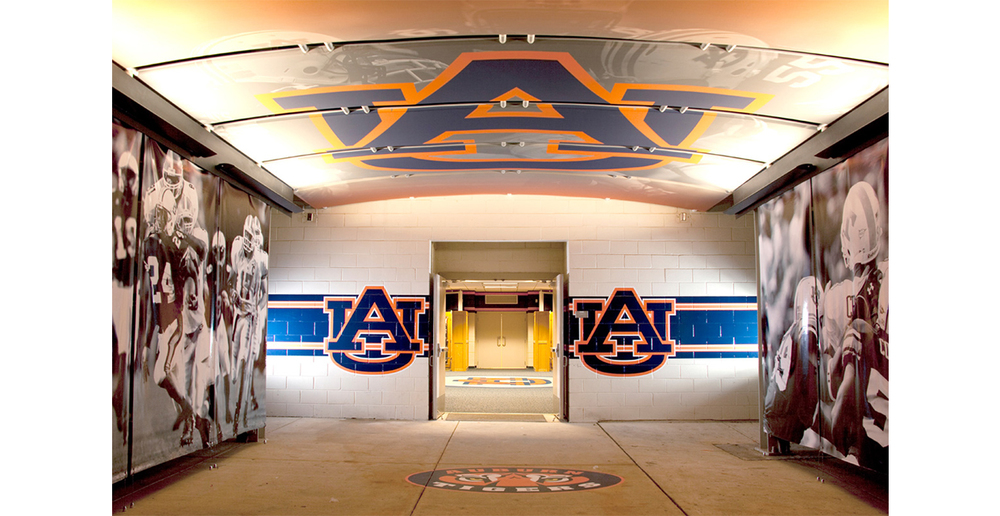 Auburn Football on X: Here's the view outside Auburn's locker room  @MBStadium. #WarEagle  / X