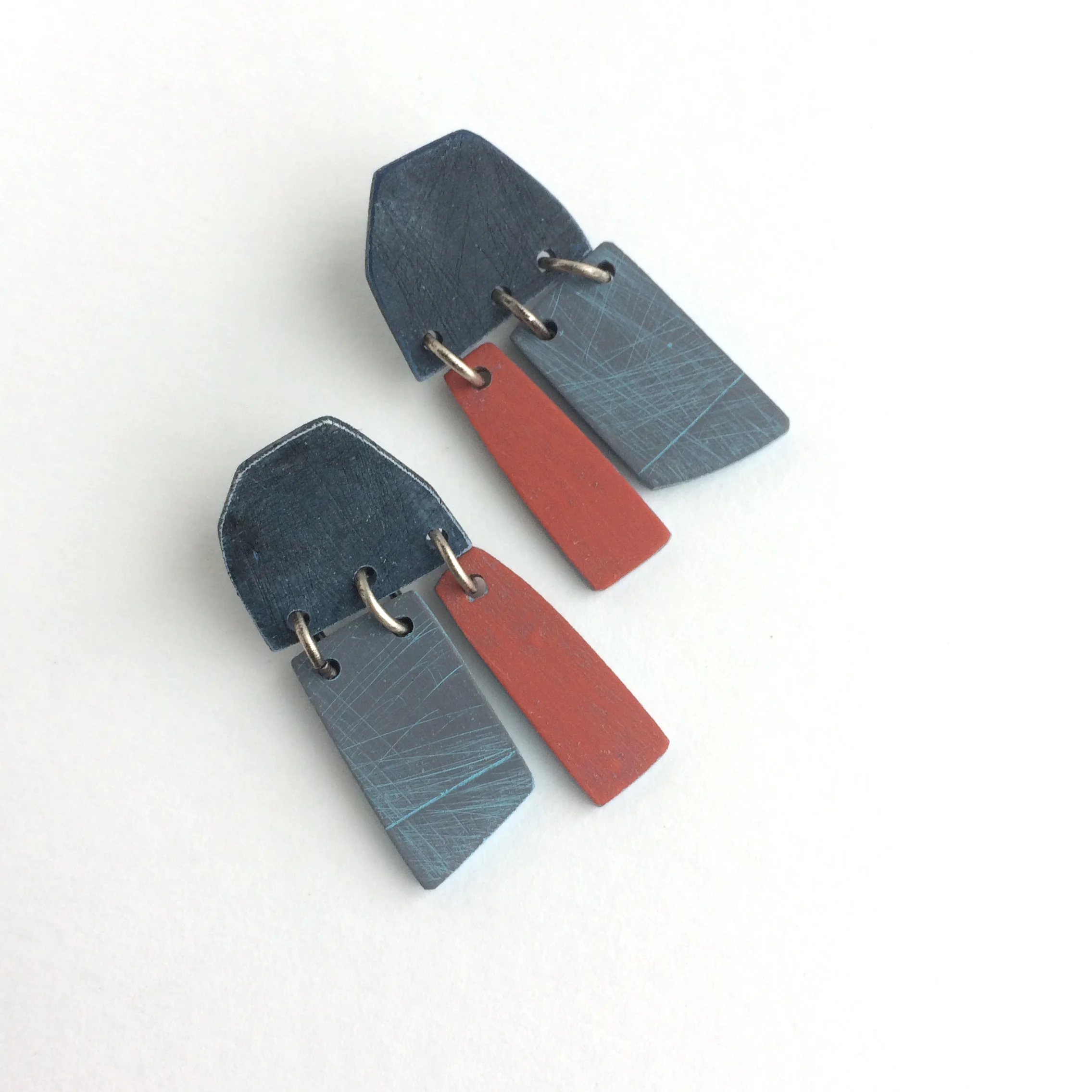 recycled-blue-orange-drop-earrings.JPG