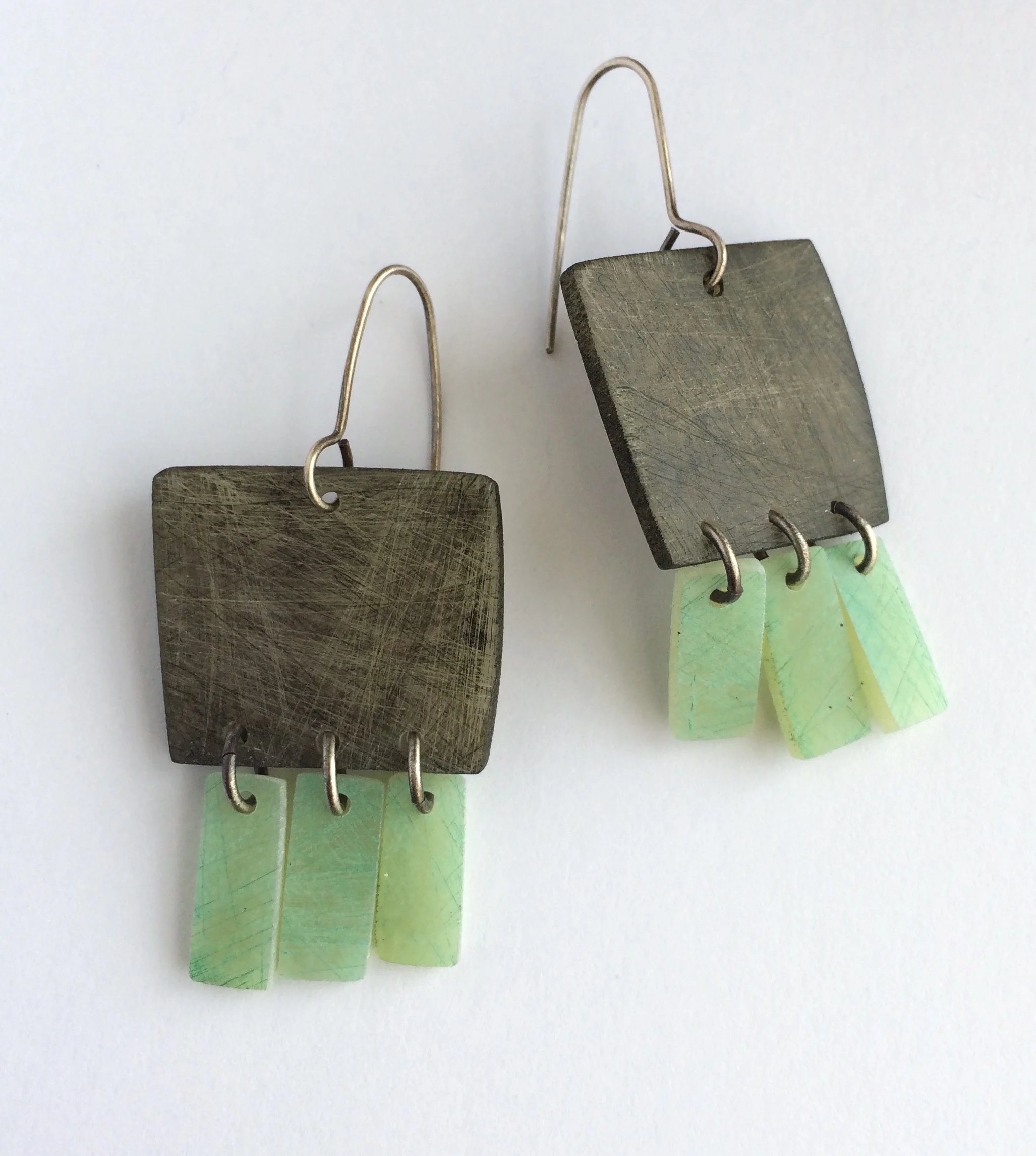 green-grey-ooak-recycled-earring.JPG