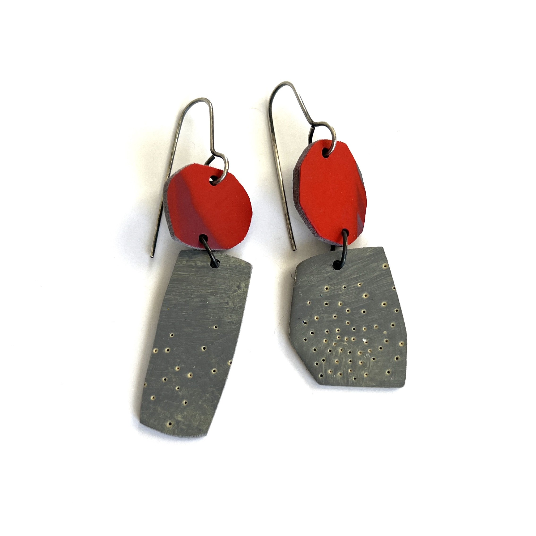 red-assymetric-recycled-earrings.JPG