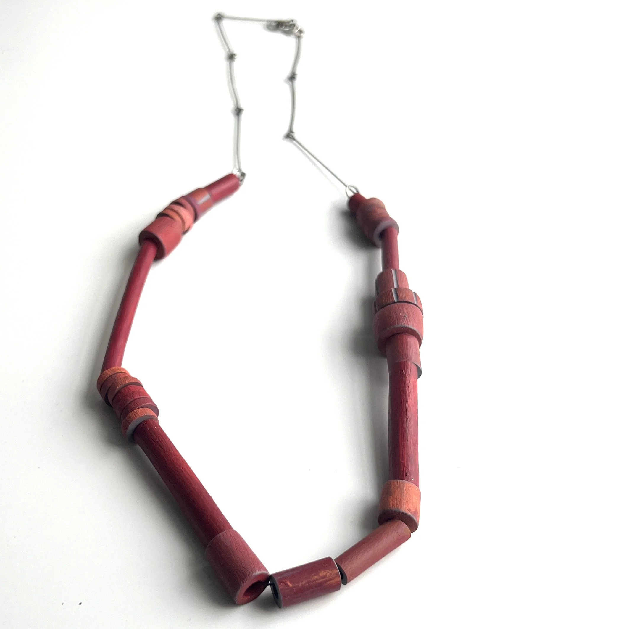 red-polymer-clay-tube-necklace.JPG